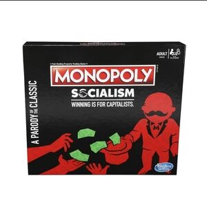 Monopoly Socialism Board Game - Black & Red Box